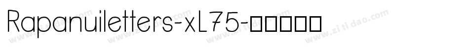 Rapanuiletters-xL75字体转换