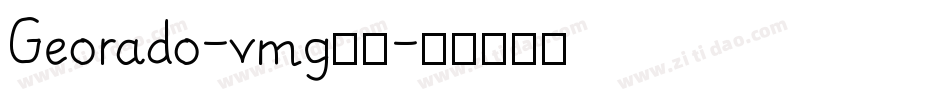 Georado-vmg77字体转换