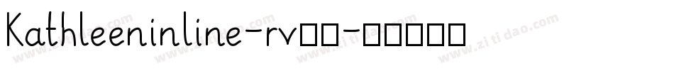 Kathleeninline-rv77字体转换