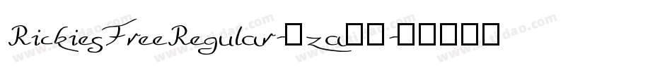 RickiesFreeRegular-3za78字体转换