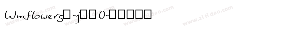 Wmflowers1-j78O字体转换