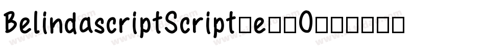 BelindascriptScript-e80O字体转换
