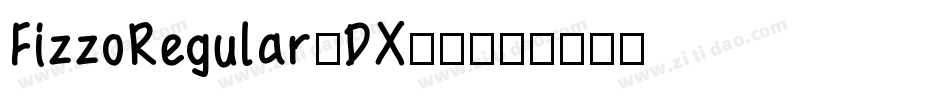 FizzoRegular-DX80字体转换