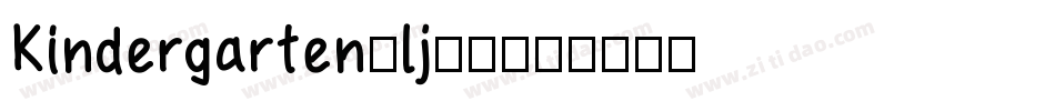 Kindergarten-lj80字体转换