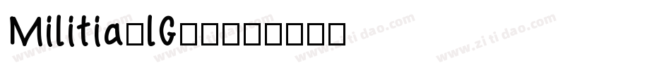 Militia-lG80字体转换