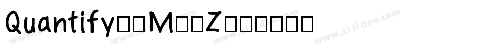 Quantify-8M80Z字体转换