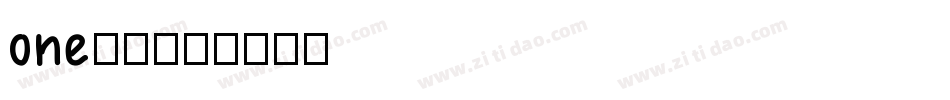 one80字体转换