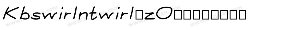 Kbswirlntwirl-zO81字体转换