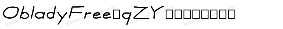 ObladyFree-qZY81字体转换