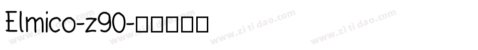 Elmico-z90字体转换