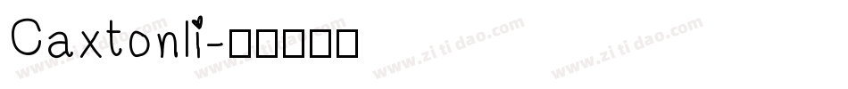 Caxtonli字体转换