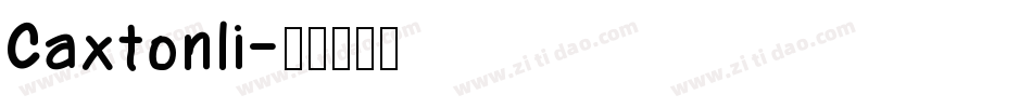 Caxtonli字体转换