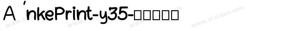 AnkePrint-y35字体转换