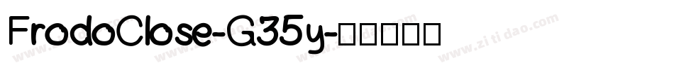FrodoClose-G35y字体转换