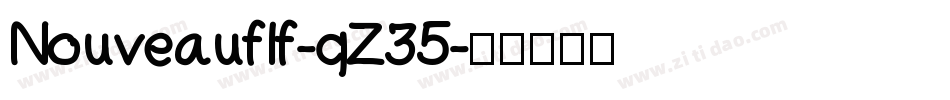 Nouveauflf-qZ35字体转换