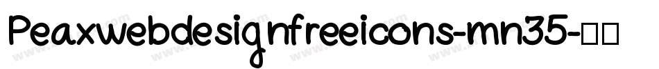 Peaxwebdesignfreeicons-mn35字体转换