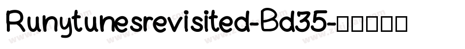 Runytunesrevisited-Bd35字体转换