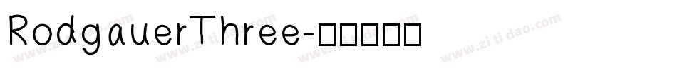 RodgauerThree字体转换