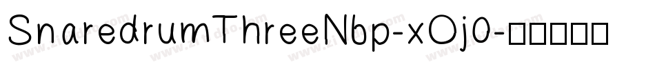 SnaredrumThreeNbp-xOj0字体转换