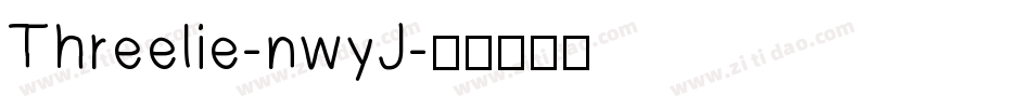 Threelie-nwyJ字体转换