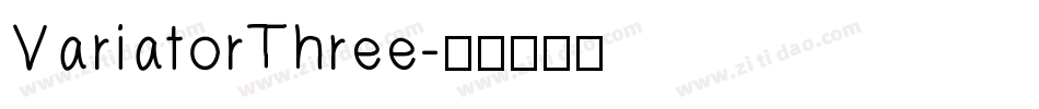 VariatorThree字体转换