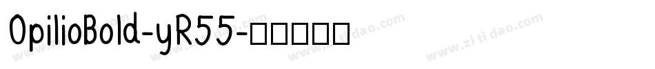 OpilioBold-yR55字体转换