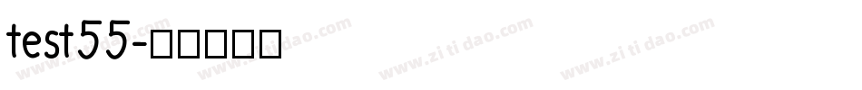 test55字体转换