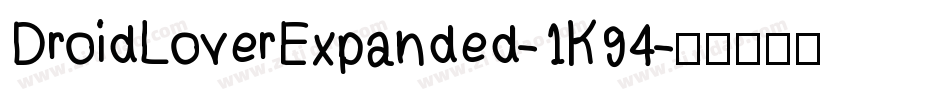 DroidLoverExpanded-1K94字体转换