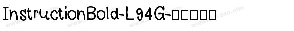 InstructionBold-L94G字体转换