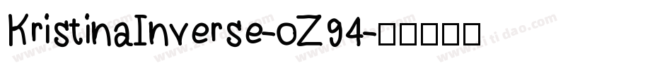 KristinaInverse-oZ94字体转换
