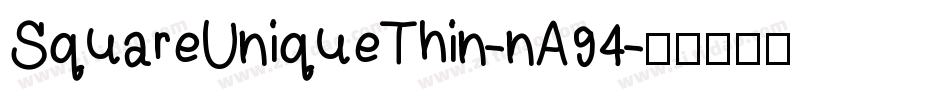 SquareUniqueThin-nA94字体转换