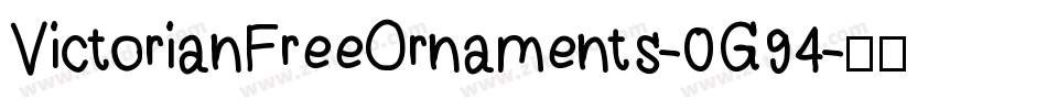 VictorianFreeOrnaments-0G94字体转换