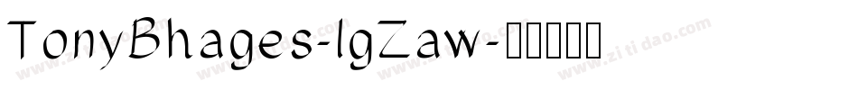 TonyBhages-lgZaw字体转换