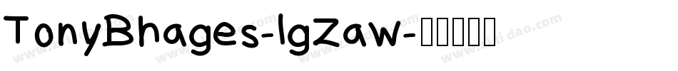 TonyBhages-lgZaw字体转换