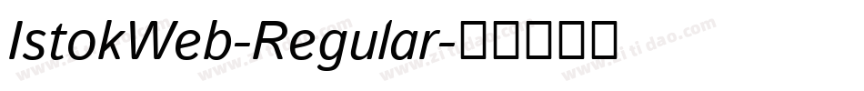 IstokWeb-Regular字体转换
