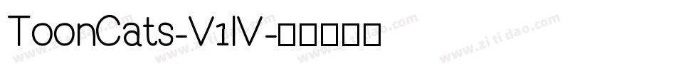 ToonCats-V1lV字体转换