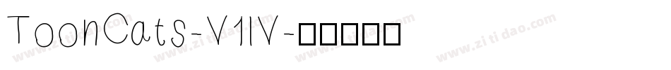 ToonCats-V1lV字体转换