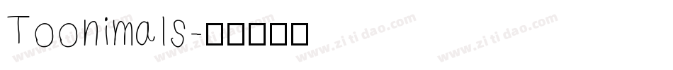 Toonimals字体转换
