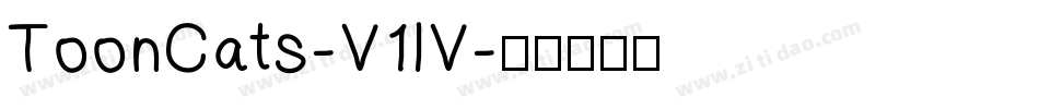 ToonCats-V1lV字体转换