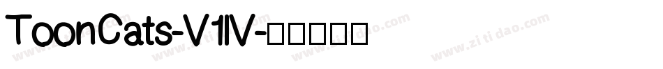 ToonCats-V1lV字体转换