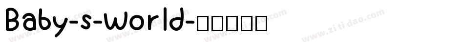 Baby-s-World字体转换