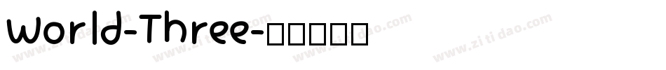 World-Three字体转换