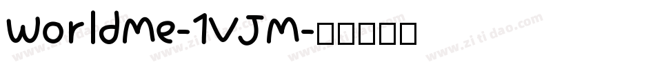 WorldMe-1VJM字体转换