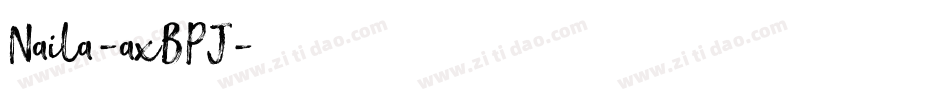 Naila-axBPJ字体转换