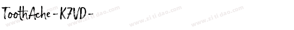 ToothAche-K7VD字体转换
