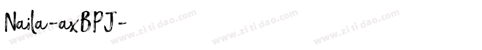 Naila-axBPJ字体转换