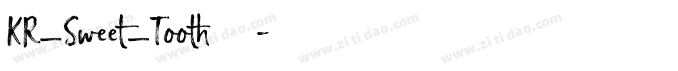 KR_Sweet_Tooth转换器字体转换