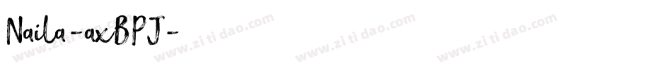 Naila-axBPJ字体转换