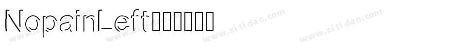 NopainLeft字体转换