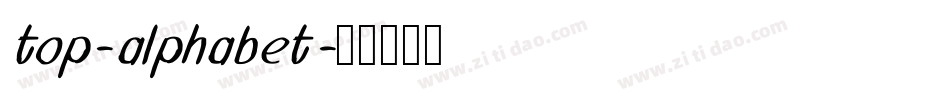 top-alphabet字体转换